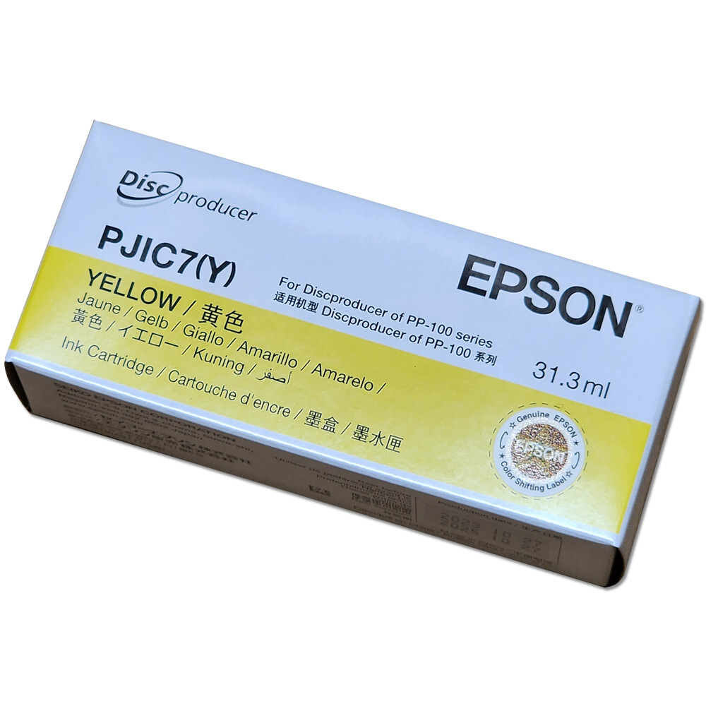 Epson PJIC7(Y) Discproducer PP-100 / PP-50 YELLOW Ink Cartridge C13S020692