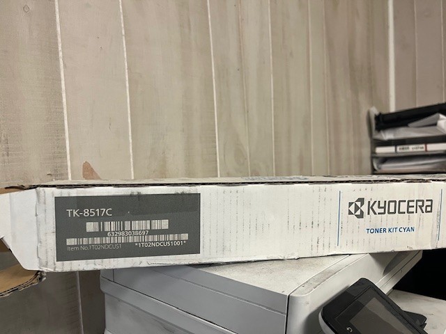TK-8517C 1T02NDCUS0 Original Kyocera Toner Cartridge - Cyan OPEN BOX