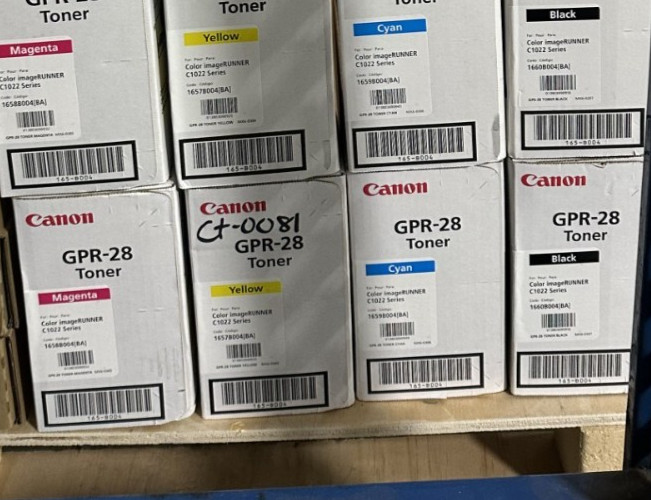 FULL SET of NEW Canon GPR-28 Toner Cartridges Yellow Magenta Cyan Black