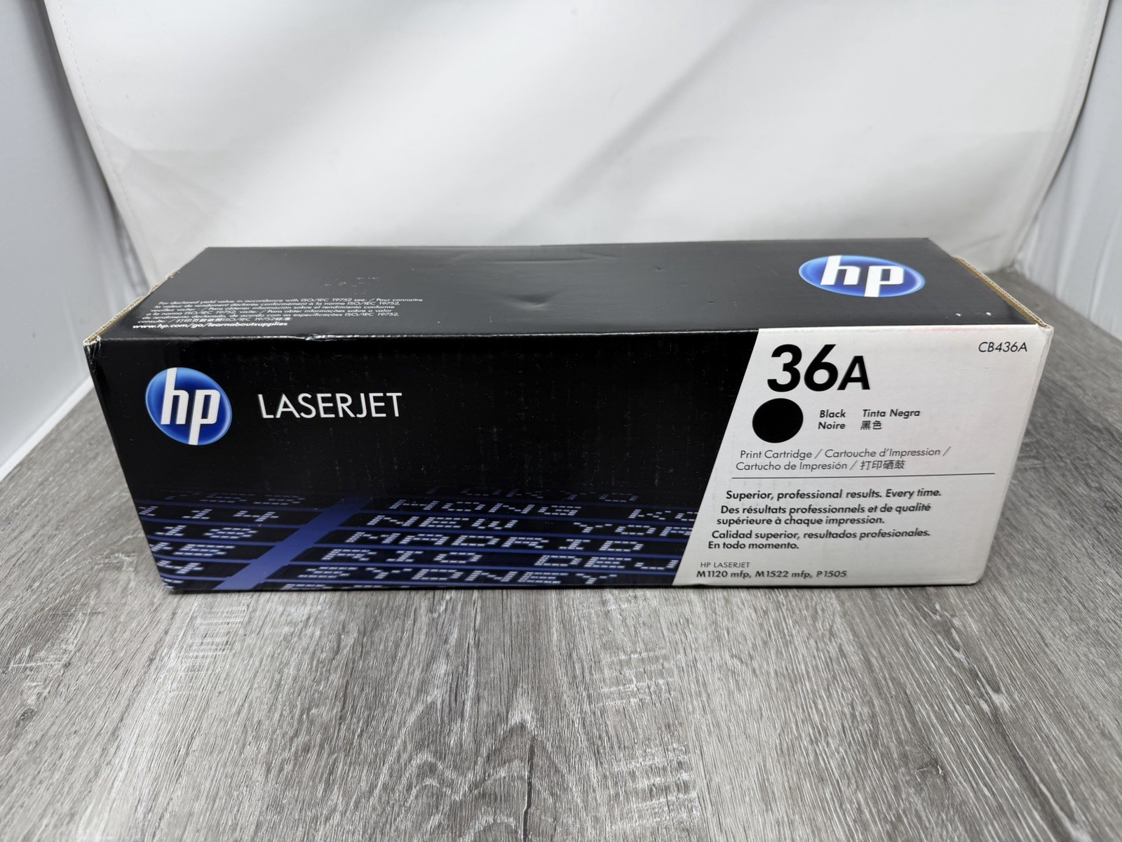 HP LaserJet CB436A 36A Black Printer Toner Ink Cartridge NEW GENUINE Sealed