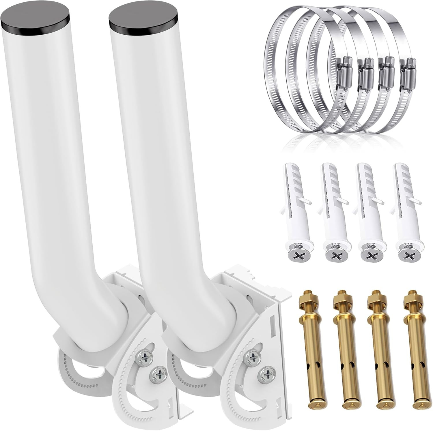 Wireless Bridge Mount, 2-Pack 11 in Dual Screw Locking J Pole Mounting Bracket f