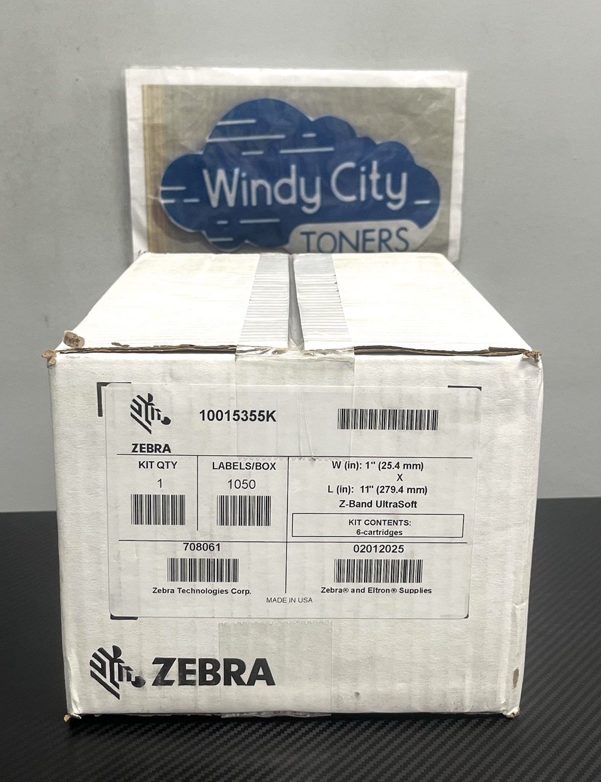 Zebra 10015355K - 1" x 11" Z-Band UltraSoft Wristband ZD510-HC/HC100 Damaged Box