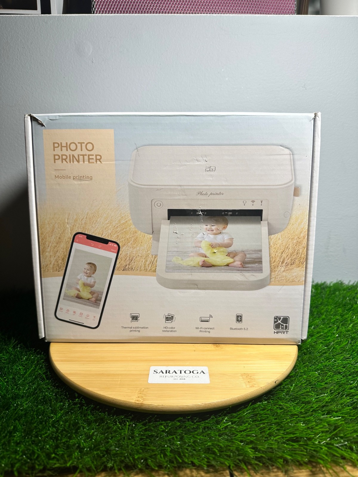 HPRT CP4100 4x6 Instant Photo Printer - Portable Phone Picture Printer Beige