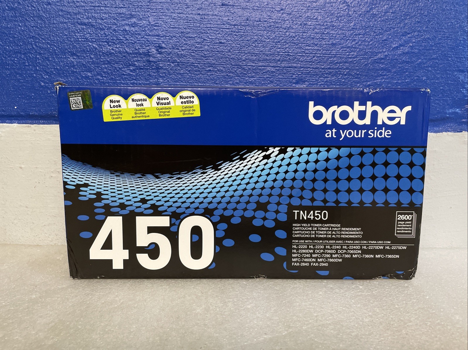 Brother Genuine TN-450 High Yield Toner Cartridge TN450 New Sealed