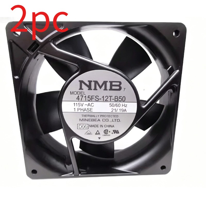 2PC NMB 4715FS-12T-B50 12038 12CM 115V chassis cooling fan