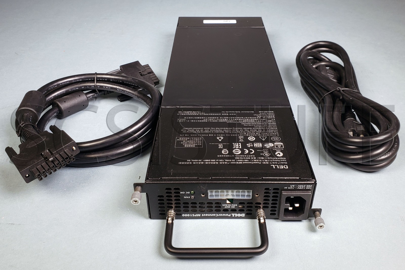 NEW Dell MPS1000 54V DC 1000W Power Supply PoE Switches +16-pin DC Cable GCJVY