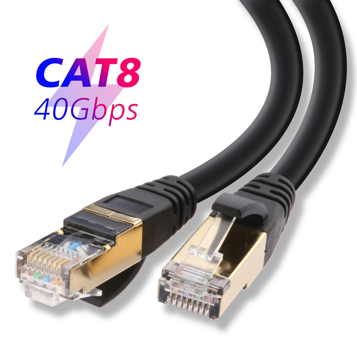 PREMIUM Ethernet Cable CAT8 7 Ultra High Speed 40Gbps LAN Patch Cord 3-66ft Lot