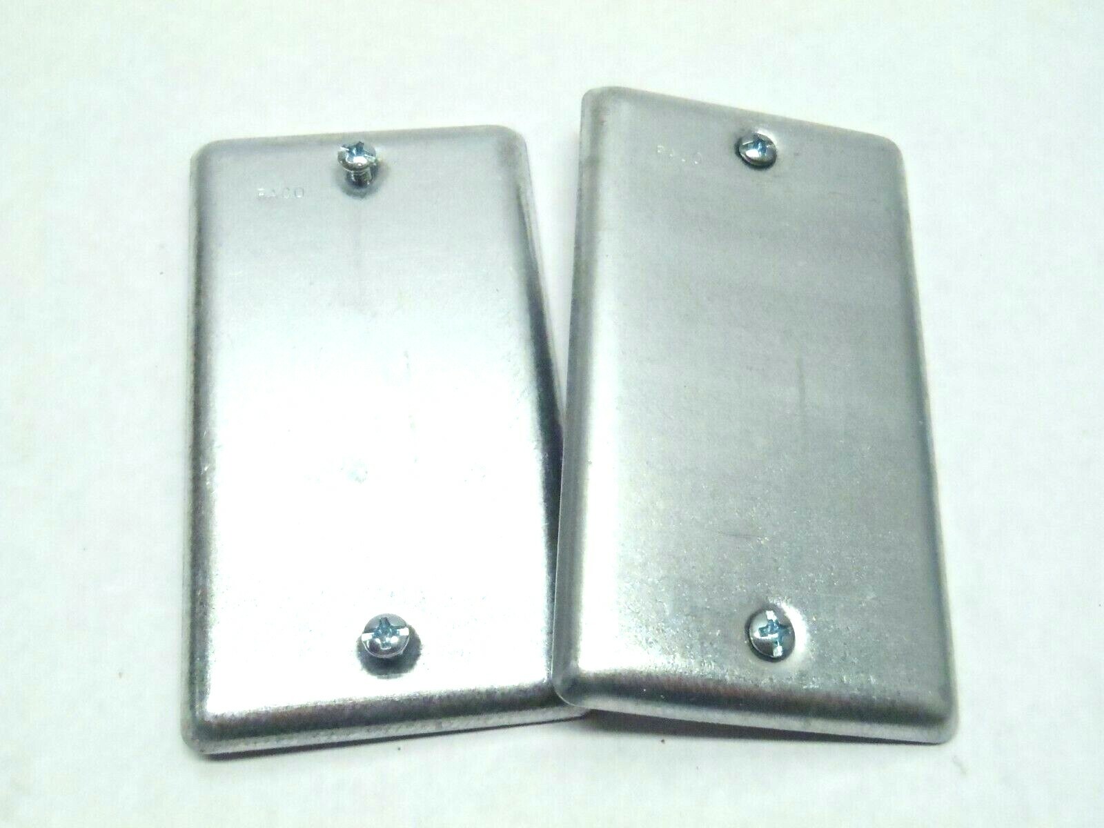 Raco 860 Blank Box Cover Face Plate Galvanized LOT OF 2
