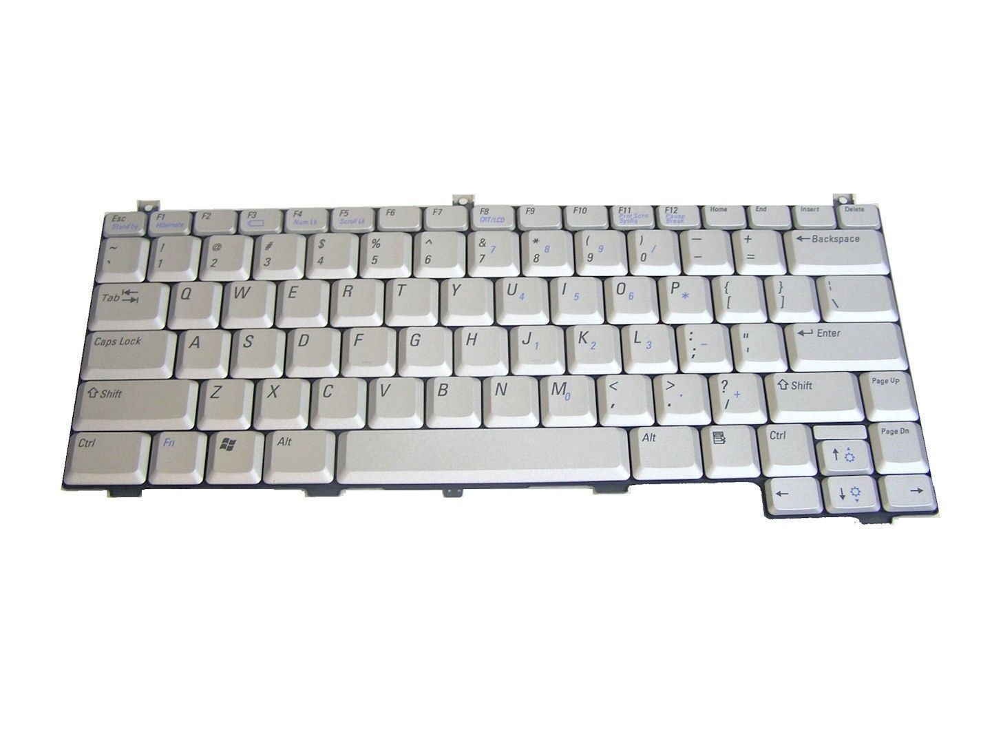 NEW Genuine Dell XPS M1210 US Silver Keyboard NG734  CN-0NG734
