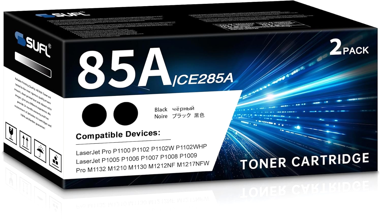 Black Toner Cartridge for HP CE285A / 85A LaserJet Pro P1102/P1102W/M1212nf/M113