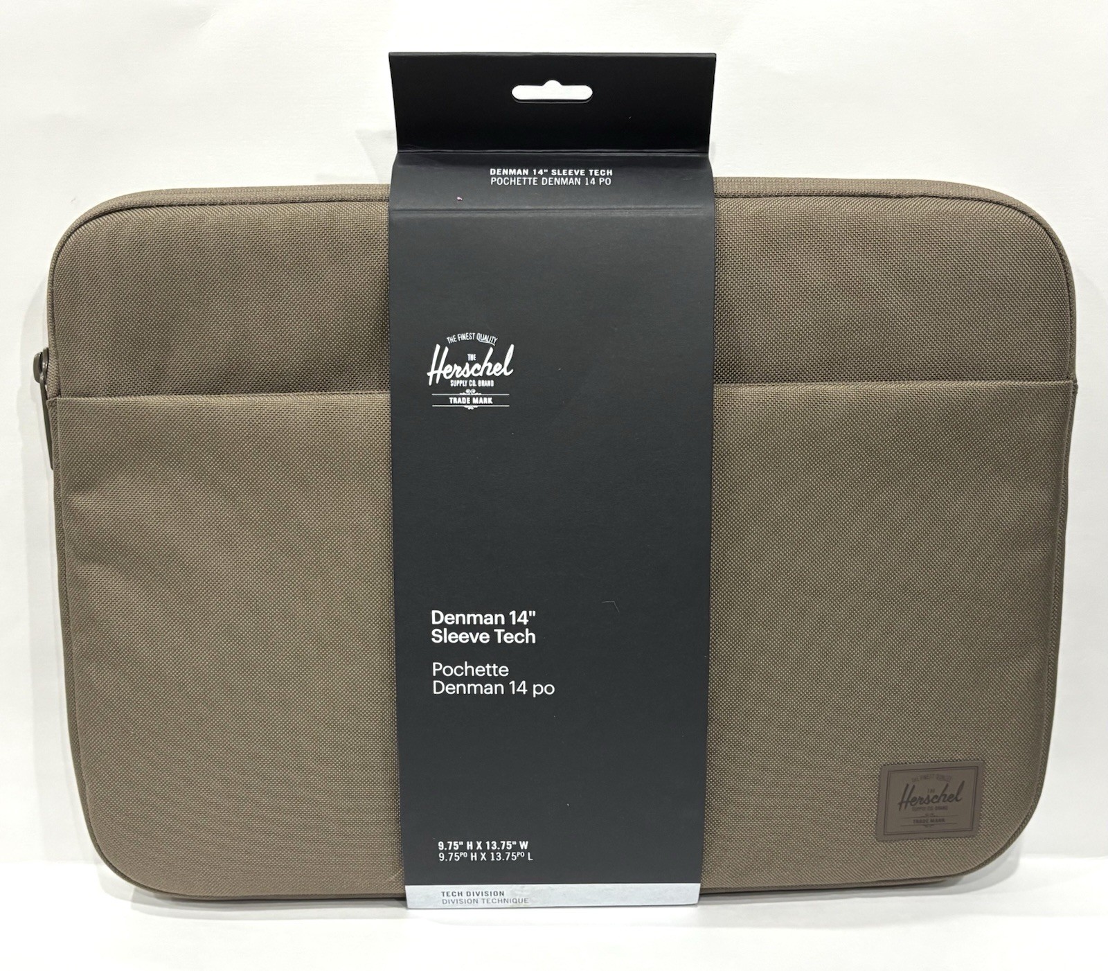 Herschel Denman 14 Inch Laptop Sleeve Tech Case Light Brown NWT