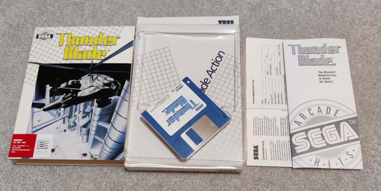 Thunder Blade - Commodore Amiga (Boxed with Manual and Disk)