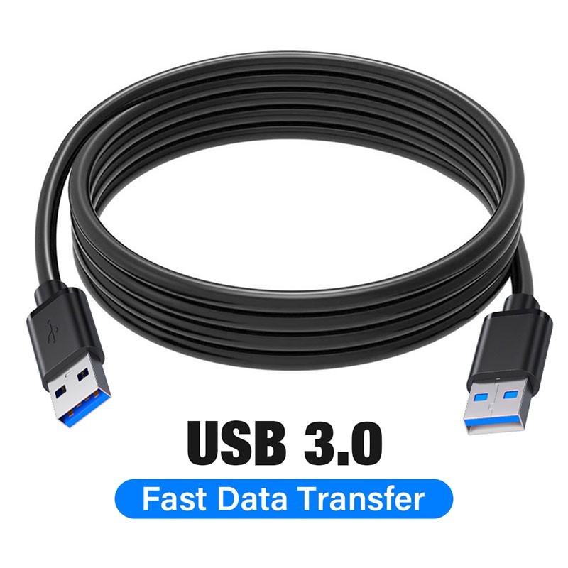 USB 3.0 A Male to A Cable Lot Data Transfer Super Speed Power Charger Metal 3FT
