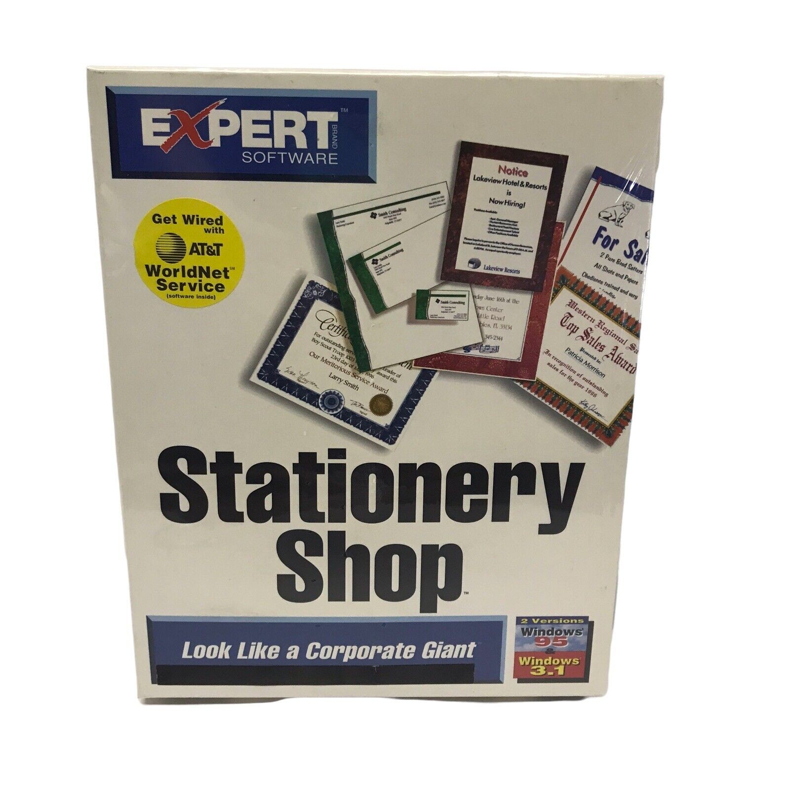 Vintage Expert Software Stationery Shop Windows 95 & 3.1 New Sealed 1996