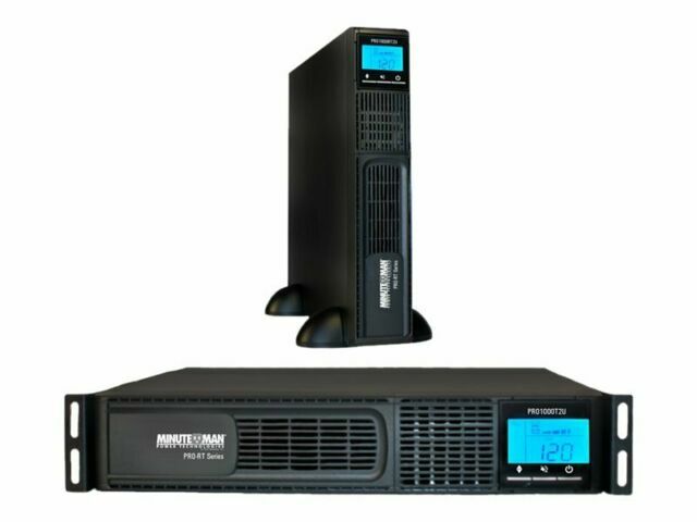 MINUTEMAN UPS LINE INTERACTIVE 1500VA 1050 WATTS UPS PRO1500RT2U UPC 78475515...