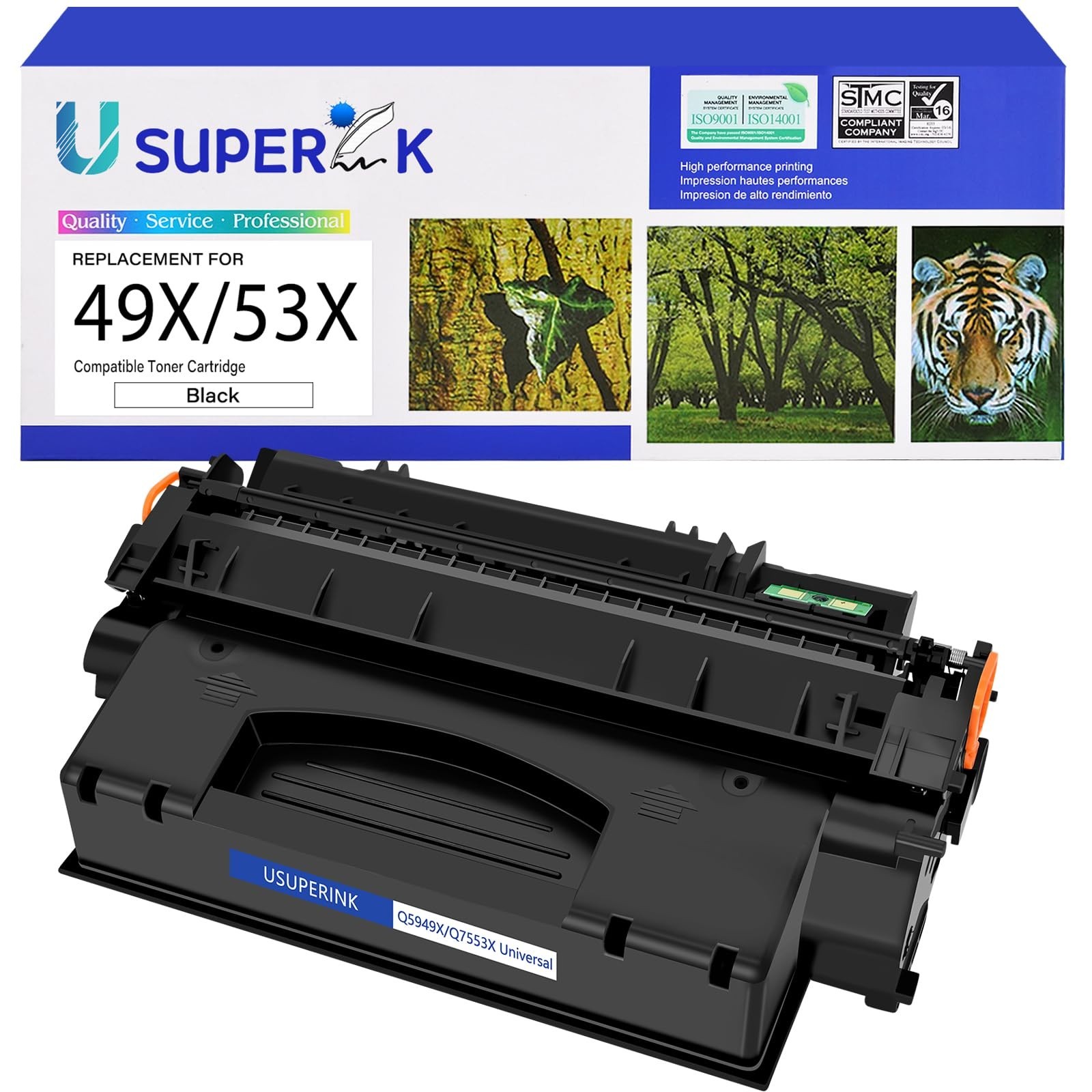 USUPERINK Compatible Q5949X Q7553X Toner Cartridge Replacement for HP 49X Q59...