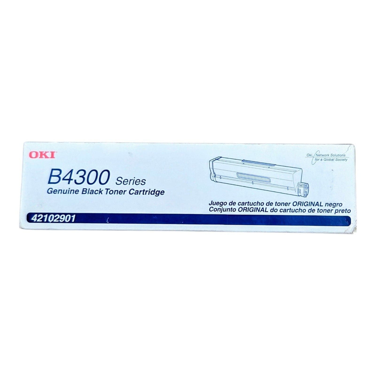 OKI 42102901 Genuine Black Toner Cartridge for B4300 & B4350 Laser Printers