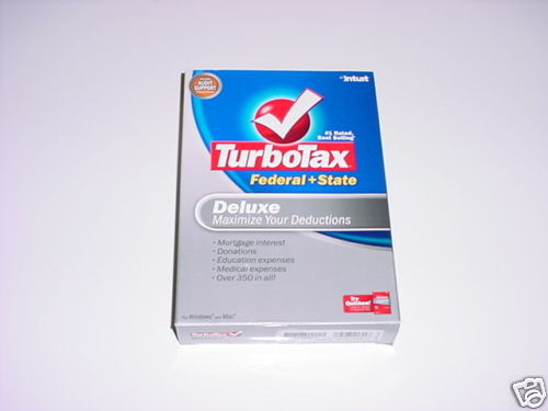 Turbotax 2007 Deluxe with state. Turbo tax.  New.