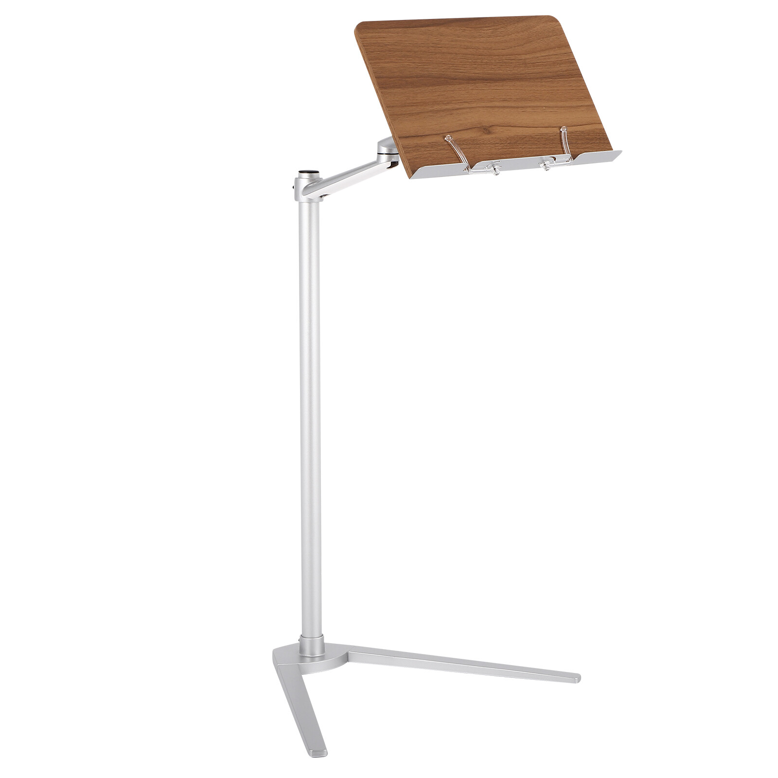 Multifunctional Book Stand for Reading  with Wooden Platform，Portable Book Stand
