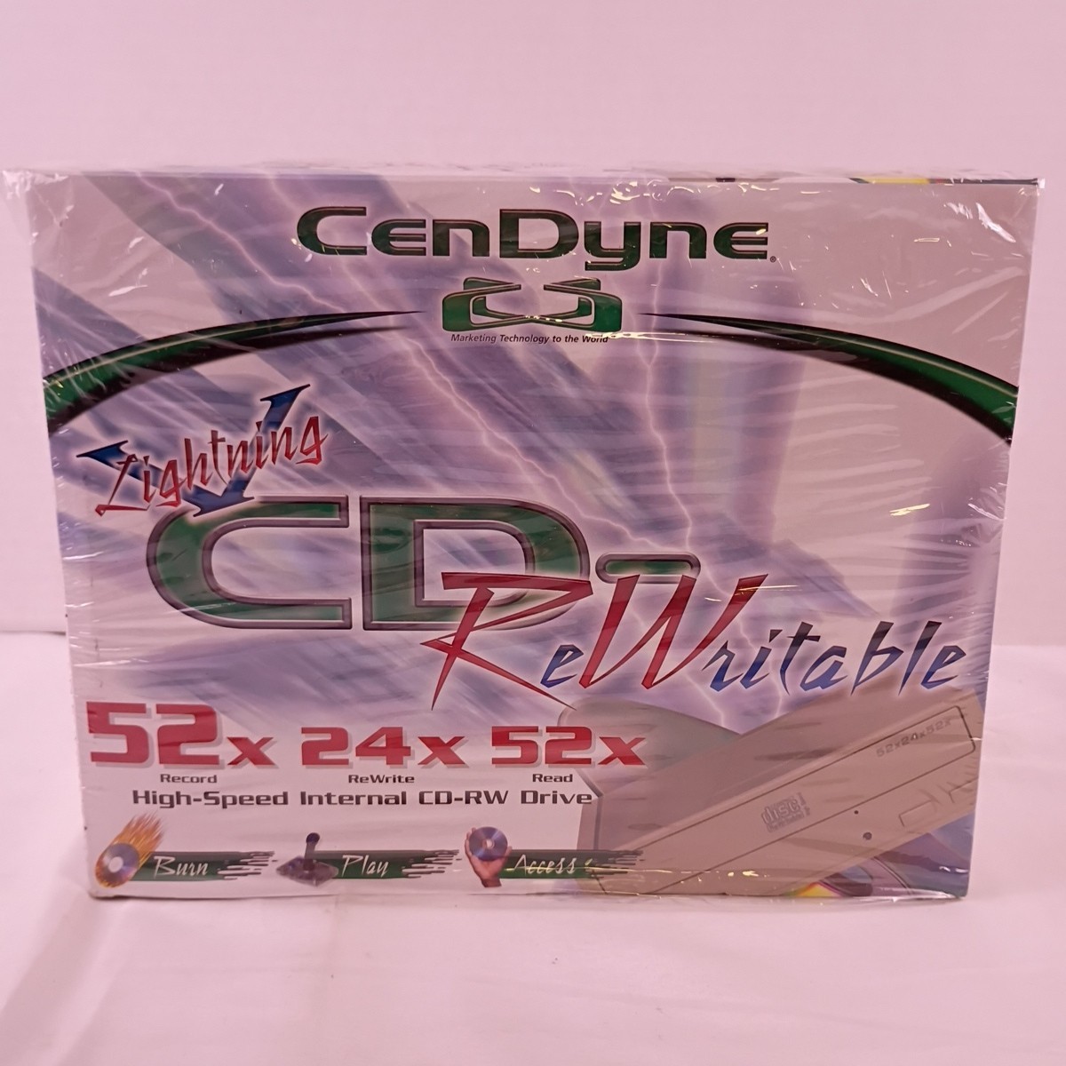 CenDyne Lightning V High-Speed Internal CD-RW Drive 52x24x52x Open Box