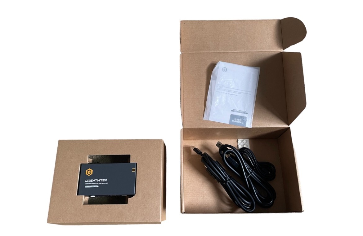 Greathtek 4K HDMI KVM Switch USB 3.0 Dual Monitor 2 Ports 4K 30Hz