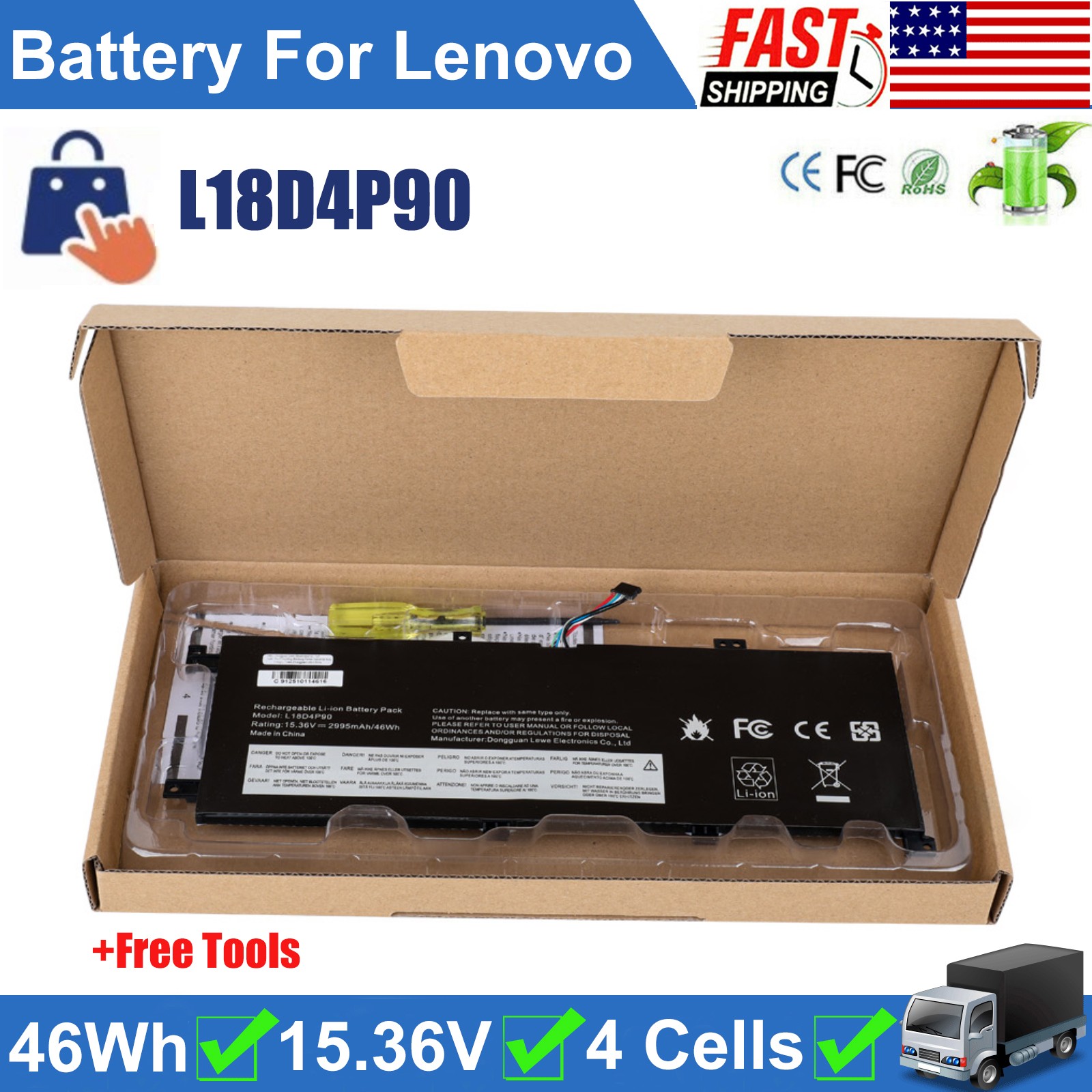 ✅L18D4P90 L18C4P90 L18M4P90 Battery for Lenovo ThinkPad L13 Yoga Gen 1 Gen 2 NEW