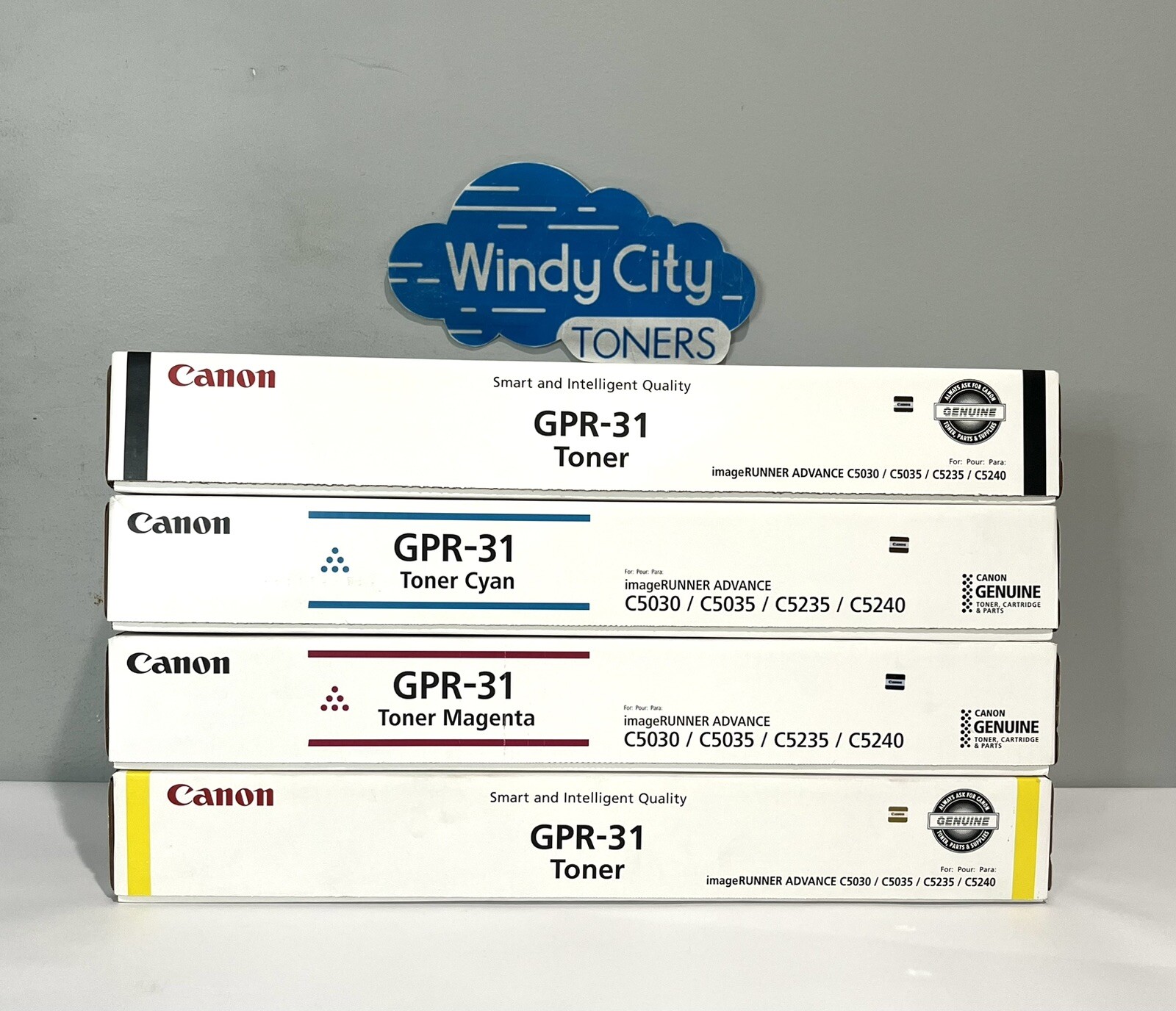 Canon GPR-31 Toner Cartridge Set KCMY For imageRUNNER C5030 C5035 C5235 C5240