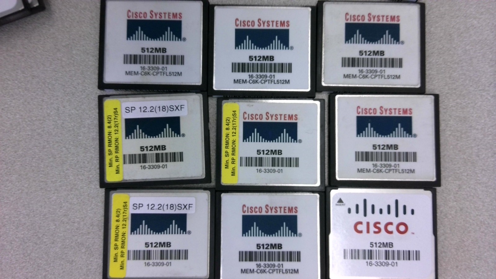 CISCO 73-10224-05 68-2659-02 WITH 16-3309-01 512MB FLASH MEMORY