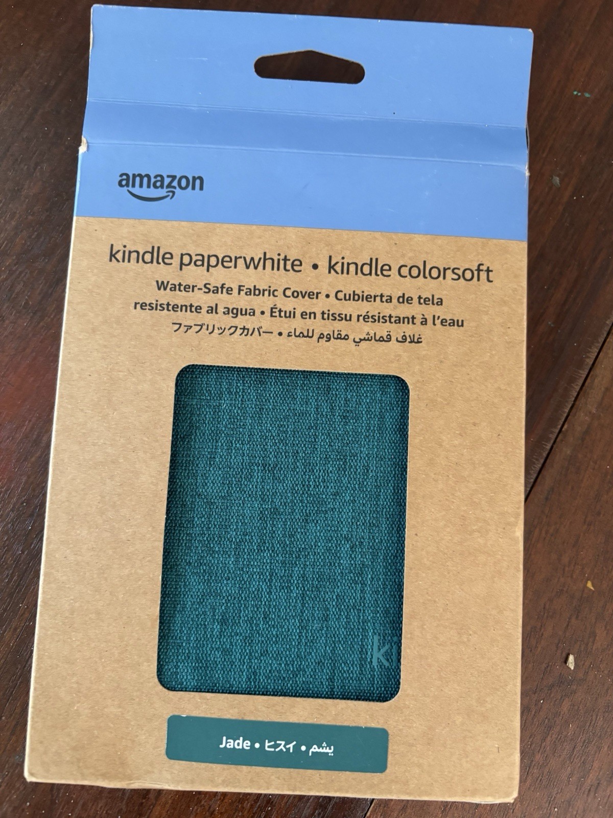 Amazon Kindle Paperwhite Colorsoft Fabric Cover Jade Fits 12th Generation