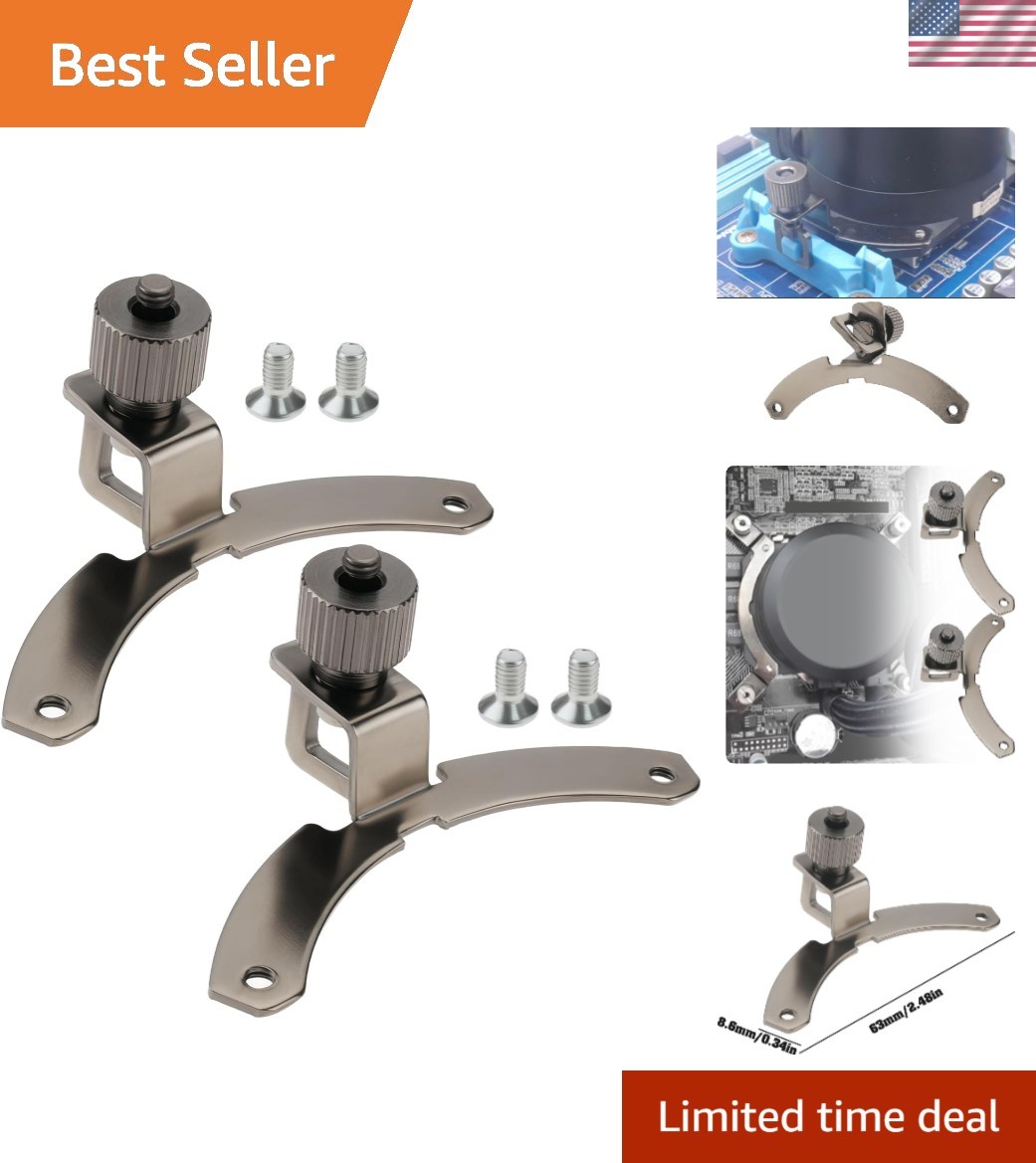 Highly Compatible 2PCS Metal CPU Mounting Bracket Set for AMD and Cooler Master