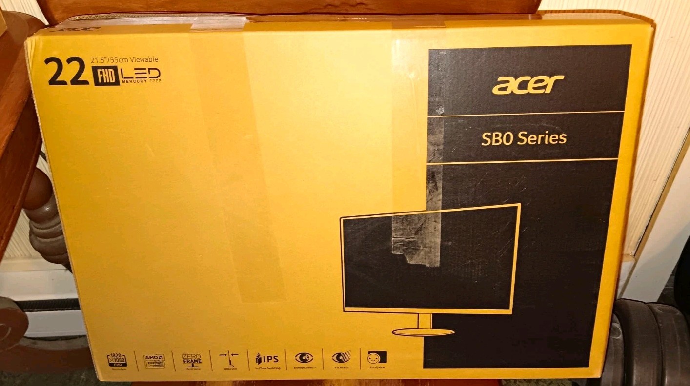 Acer SB0 Series 22" IPS FHD 1920x1080 16:9 HDMI Widescreen Flickerless *Unopened