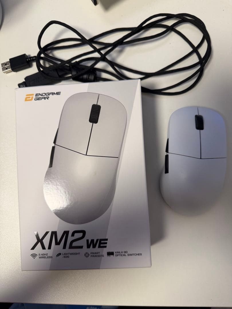 Endgame Gear XM2 WE White Wireless Lightweight Gaming Mouse Optical Switch