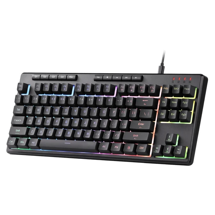 Redragon K516 Shiva 87 RGB Backlit Membrane Gaming Keyboard with Multimedia Keys