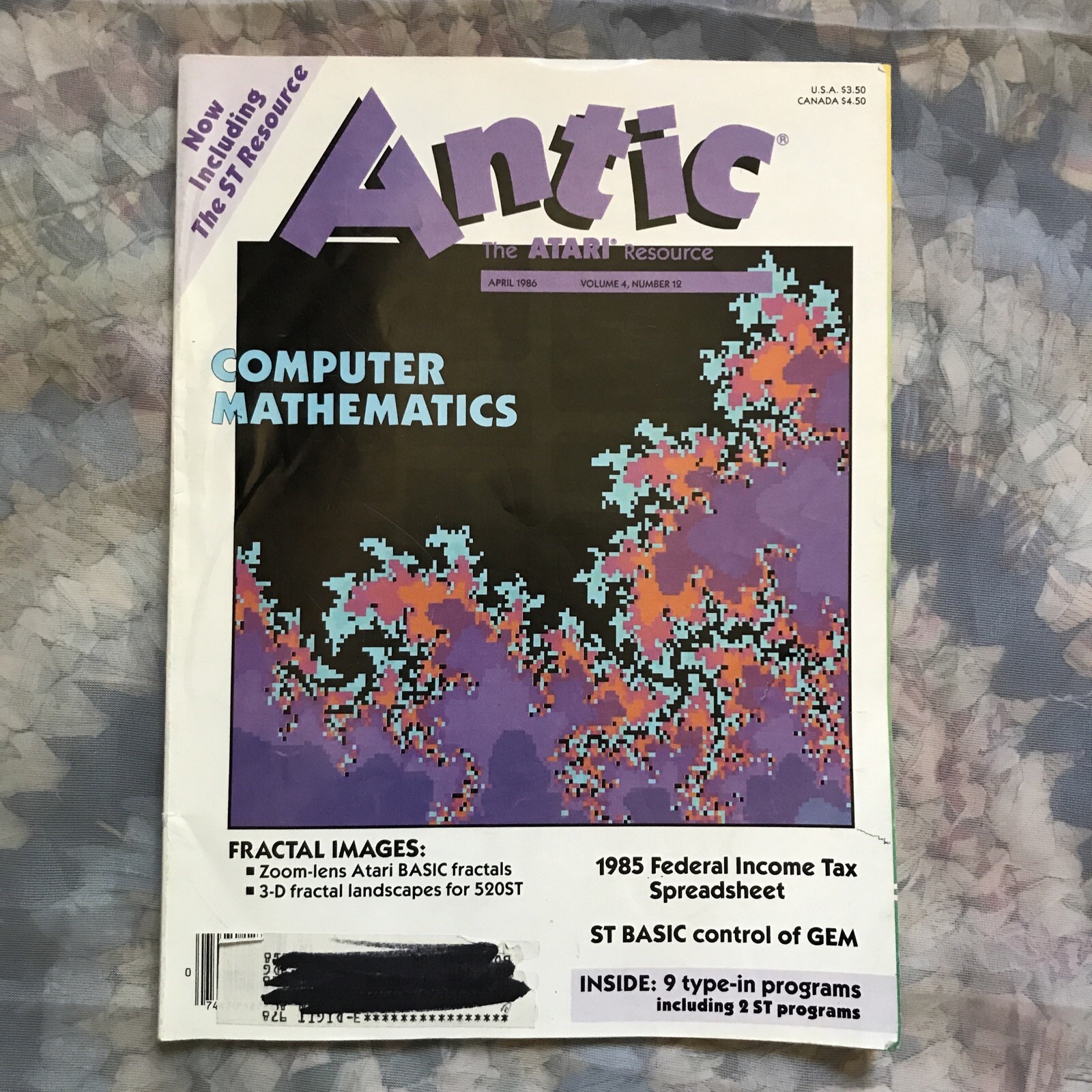 VTG April 1986 Antic The Atari Resource Magazine Vol. 4 # 12 Vintage Computing