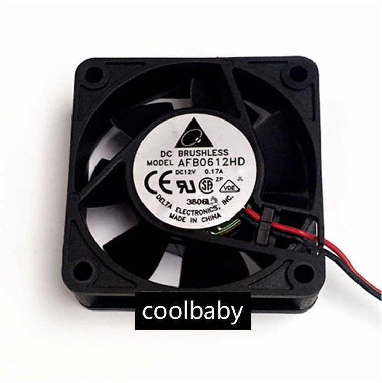 DELTA 6cm server fan double ball 6020 12V 0.17A AFB0612HD cooling fan