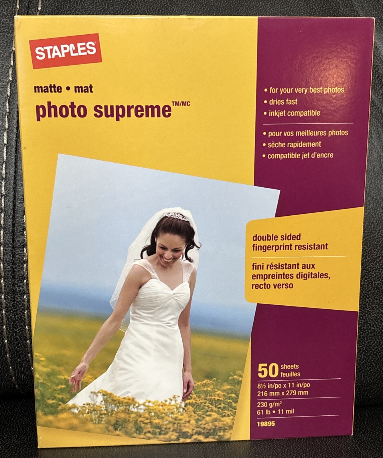 Staples Matte Photo Supreme Double Sided Photo Paper 8 1/2" x 11" 50 Sheets NEW