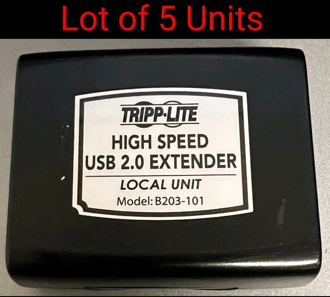 Lot Of 5 Tripp-Lite B203-101 High-Speed USB 2.0 Over Cat5 Extenders - Tested