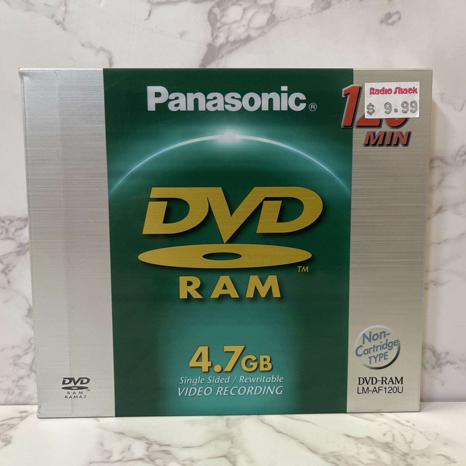 Panasonic DVD RAM Single Sided Rewritable 4.7GB120 Min LM-AF120U New Sealed