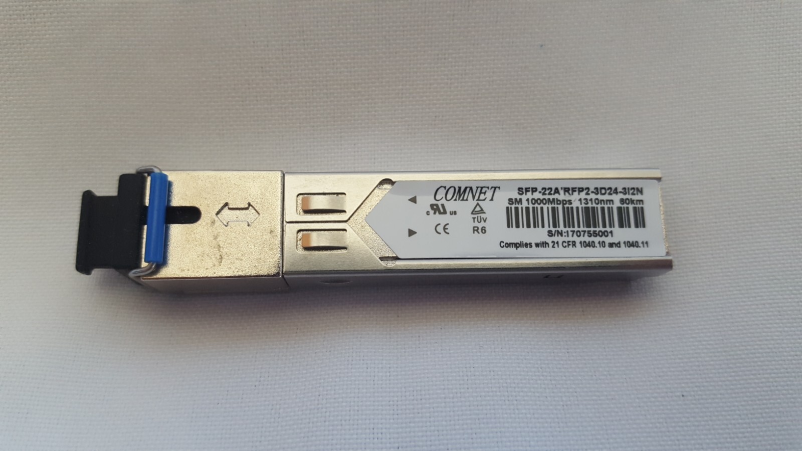 NEW COMNET SFP-22A 1000FX 1310 OPTICAL FIBER TRANSCEIVER