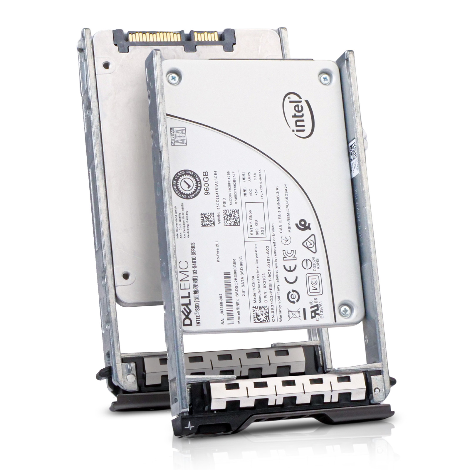 Dell 960GB SATA 6Gb/s 3D TLC 3 DWPD 2.5" Enterprise Mixed Use SSD VXG5N G13