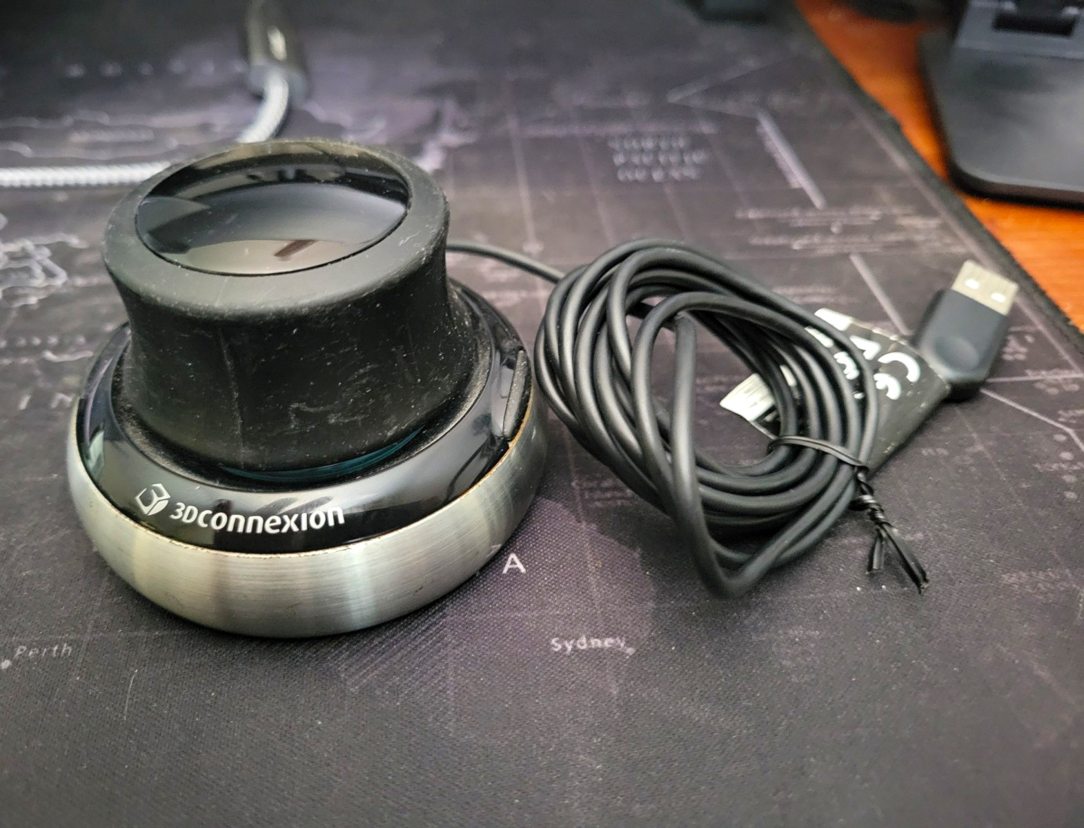 3Dconnexion SpaceNavigator USB 3D Mouse Wired USB Programmable Black/Silver