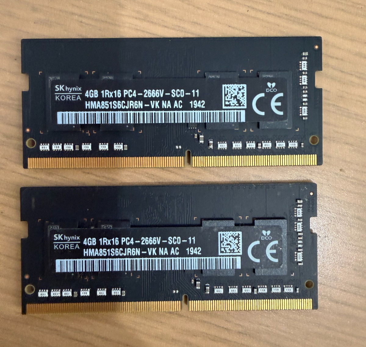 SK hynix 2 x 4GB (8GB) DDR4 SO-DIMM Laptop Ram HMA851S6CJR6N-VK