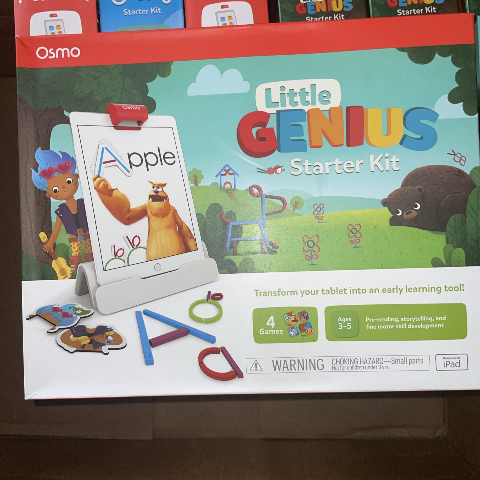 Osmo - New Little Genius Starter Kit for iPad - Ages 3-5 with 4 Games