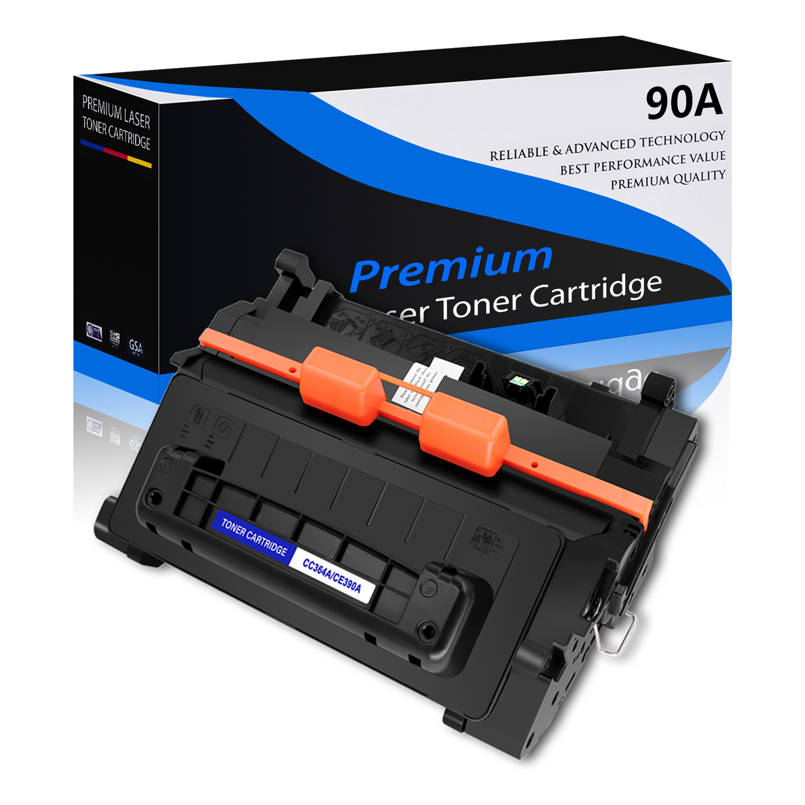 1PK CE390A Black Toner for HP 90A LaserJet M4555fskm M603xh M4555f M602dn  