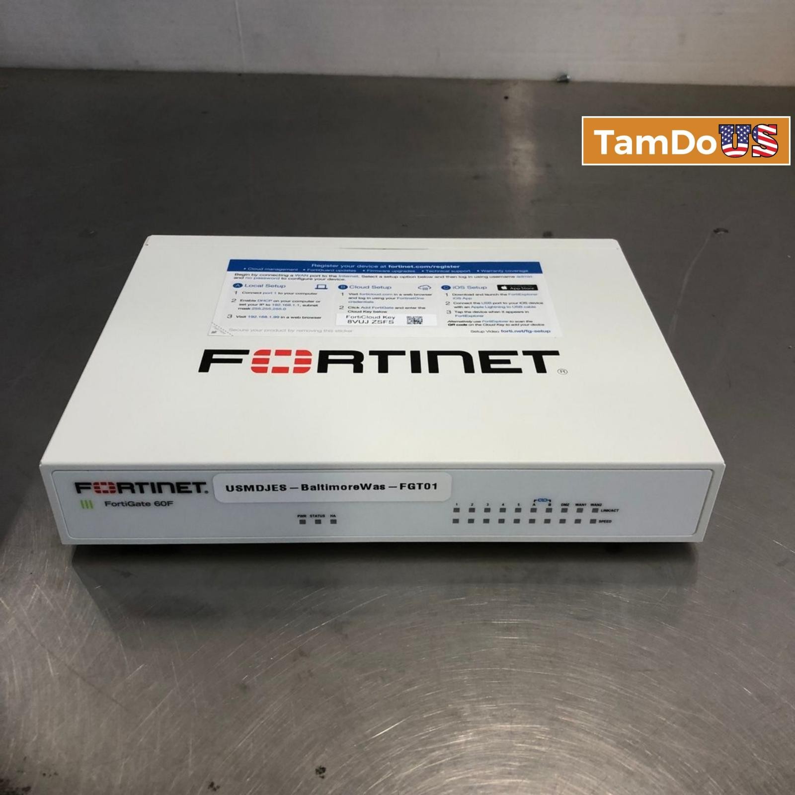Fortinet FortiGate 60F FG-60F Next Gen Firewall Security Appliance Desktop
