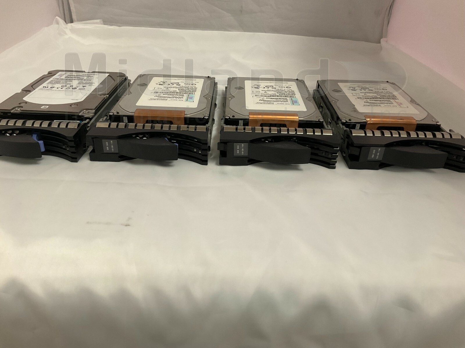 Lot of qty 4 IBM 42R6691 FC# 3677 139.5GB 15K RPM SAS Disk i series AS/400 