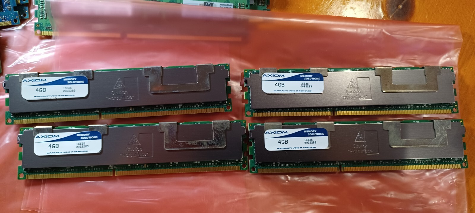 16GB (4x4GB) Hynix Axiom HMT151R7BFR4C 2Rx4 PC3-10600R ECC Server RAM