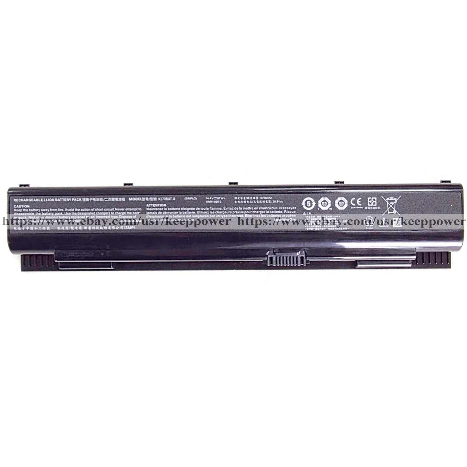 Genuine X170BAT-8 Battery For System 76 bonobo X170KM For Schenker X170SM-G XMG