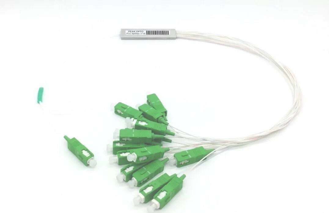 LOT of 10 ** 1x16  PLC mini pipe-type optical splitter SC-APC