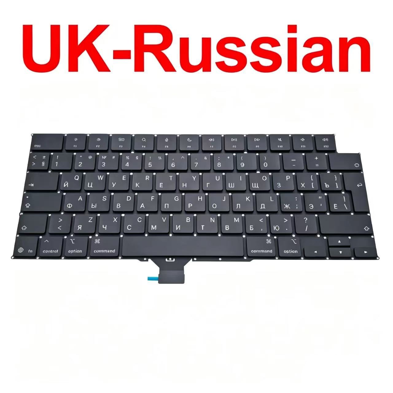 Laptop Keyboard UK-Russian For MacBook Pro 16" M5 Pro A3426 EMC 8934 2026 Year